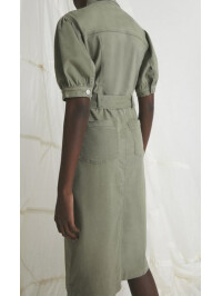 Rochie denim cu centură utilitar Warehouse