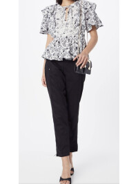 TRICOU CU IMPRIMEU ALB&NEGRU