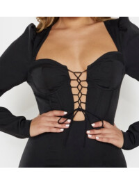 ROCHIE BODYCON CU ȘNUR 