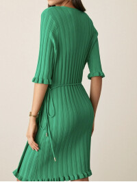 ROCHIE VERDE DIN TRICOT 