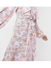 Rochie midi cu imprimeu Nasty Gal