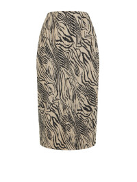FUSTA MIDI CU IMPRIMEURI ZEBRĂ 