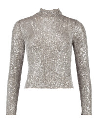 BLUZA CU PAIETE ARGINTI