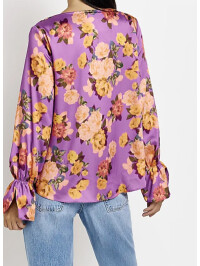 BLUZA DIN SATIN FLORAL