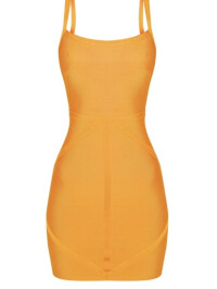 ROCHIE BODYCON PORTOCALIU 