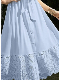 ROCHIE CU DANTELA BLUE