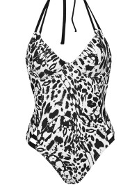 COSTUM DE BAIE  ALB NEGRU 