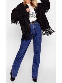 Cămașă cu franjuri Nasty Gal 