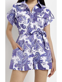 SALOPETA SCURTA CU IMPRIMEU MOV