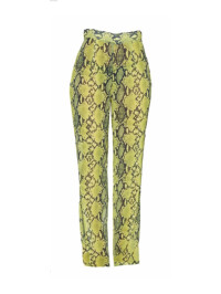 PANTALONI GALBEN DE PLAJĂ IMPRIMEU SARPE