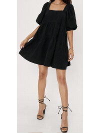 Rochie mini cu mâneci bufante, Nasty Gal