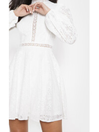 ROCHIE DIN DANTELĂ ALBA 