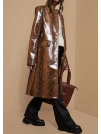 TRENCH MARO CU IMPRIMEU SARPE