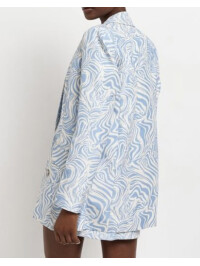 SACOU PRINT ALBASTRU 