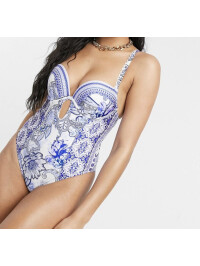 COSTUM DE BAIE ALBASTRU 