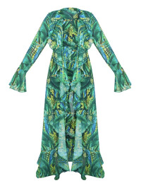 KIMONO VERDE TROPICAL EXTREME VOLANTE