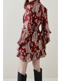 ROCHIE MINI CU GÂT ÎNALT 