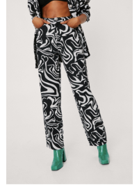 JEANSI CU PICIOR DREPT CU IMPRIMEU DE MARMURĂ