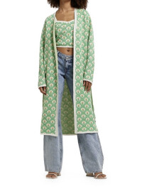 CARDIGAN LUNG FLORAL RETRO 