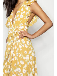 ROCHIE GALBENA CU CORDON IN TALIE 