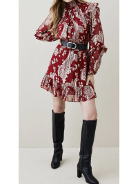 ROCHIE MINI CU GÂT ÎNALT 