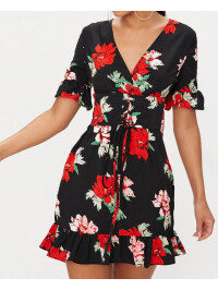 ROCHIE CU DETALII FLORALE