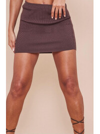 FUSTA MINI BROWN
