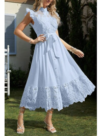 ROCHIE CU DANTELA BLUE