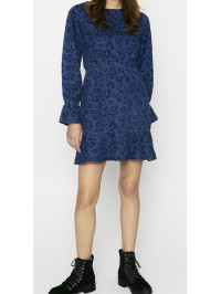 Rochie denim leopard