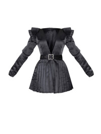 SALOPETA DIN SATIN CU DECOLTEU IN V 