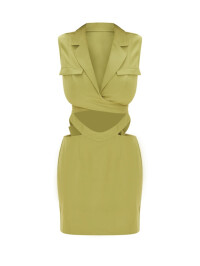 ROCHIE VERDE FĂRĂ MĂNECĂ