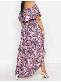 PLUS TOP BARDOT ȘI FUSTA MAXI 