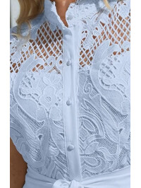 ROCHIE CU DANTELA BLUE