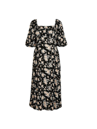 ROCHIE CU IMPRIMEU FLORAL SI DECOLTEU