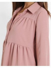 Rochie cămașă smock cu etaje