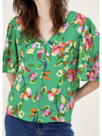 Top Lilou Tea din viscoză sustenabilă-Verde-XL