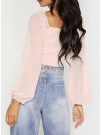 BLUZA ROSE DOBBY MESH 