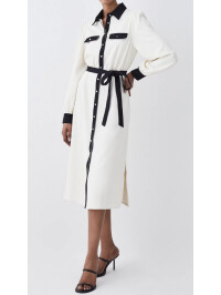 ROCHIE TIP CAMASA CU CONTRAST NEGRU