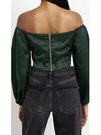 CORSET DIN SATIN VERDE