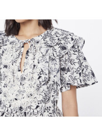 TRICOU CU IMPRIMEU ALB&NEGRU