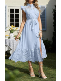 ROCHIE CU DANTELA BLUE