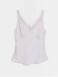 TOP CAMI CU DANTELĂ MOV