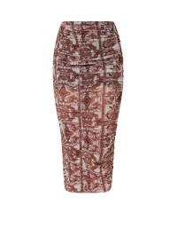 FUSTA CU IMPRIMEU MARO