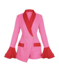 SALOPETA ROZ CU MANECI 