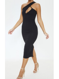 ROCHIE MIDI NEGRA CU UN UMAR 