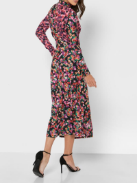 ROCHIE CU IMPRIMEURI FLORALE CONTRASTANTE