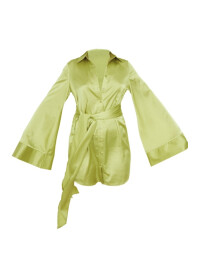 ROCHIE CĂMAȘĂ DIN SATIN VERDE