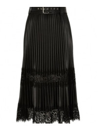 FUSTA PLISATA CU DANTELA