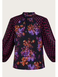 Bluza Kiera cu imprimeu floral,din viscoza sustenabila