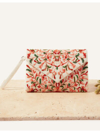 Clutch tip plic brodat cu mărgele-Monsoon-Multicolor-UNIVERSALA